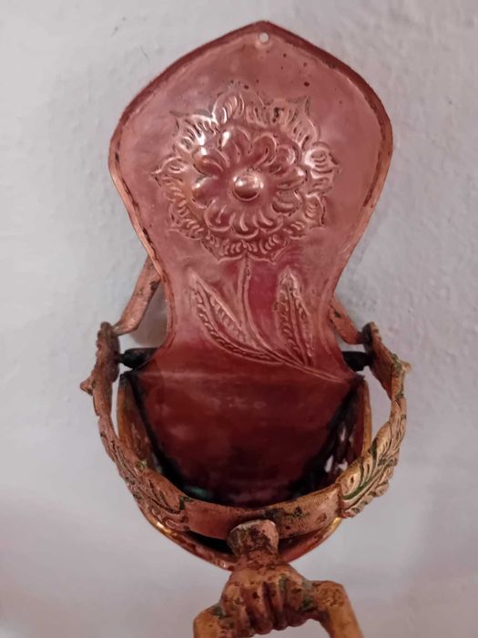 Estribo de amazona antigo em cobre