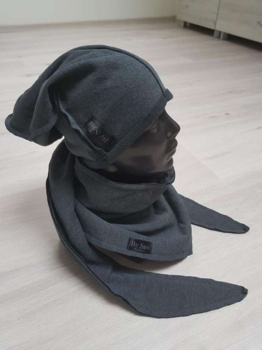 Czapka i szal dziecięca 5-12 lat