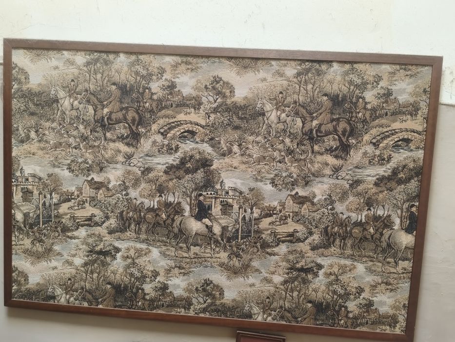 Quadro antigo em tecido