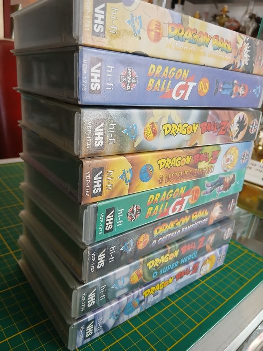 10 cassetes Dragon Ball VHS em Portugués