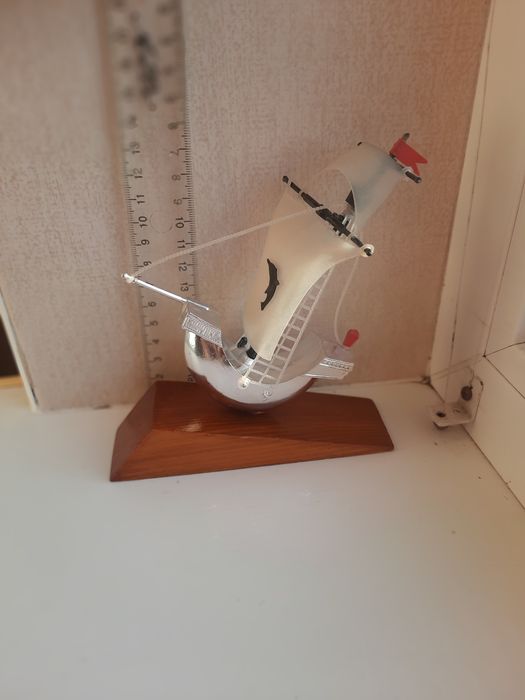 Игрушка СССР. Корабль с парусами