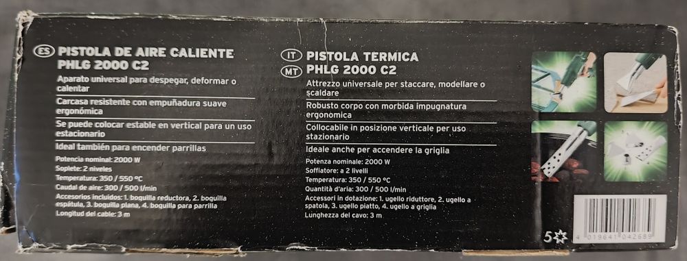 Pistola de Ar Quente Parkside 2000W