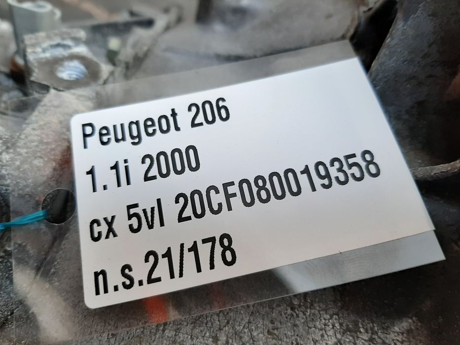 Caixa de velocidades manual PEUGEOT 206 (2A/C)