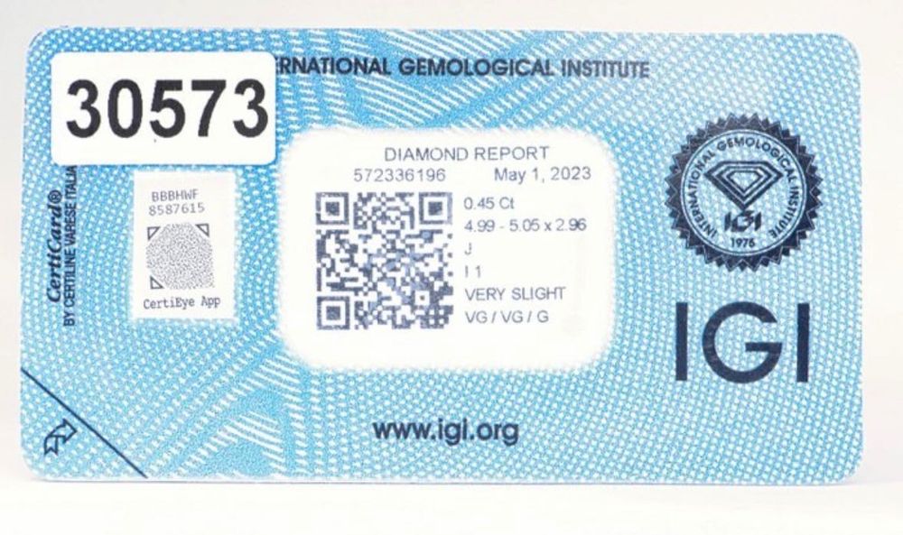 Diamante 0,45 ct - J - I1