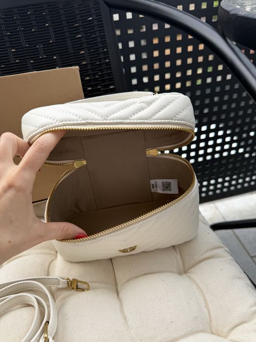 Жіноча сумка Pinko Mini Vanity Bag / біла / нова