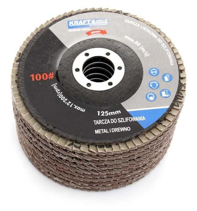 Komplet tarcz listkowych 10szt. 125mm Tarcza listkowa  P100 KD968