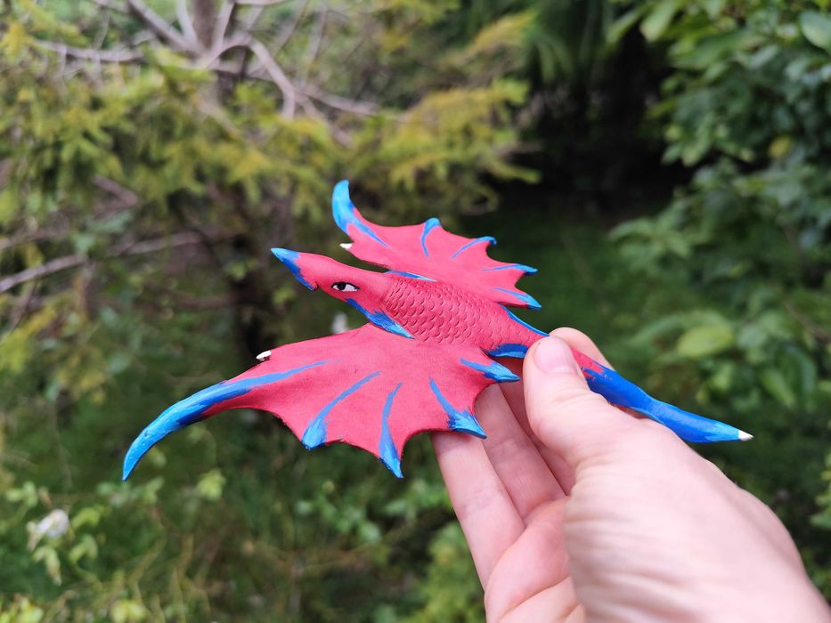 Smocze spinki do włosów na metalowej bazie – 2 modele do wyboru