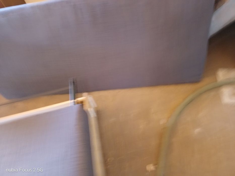 Sofa cama cinza grande