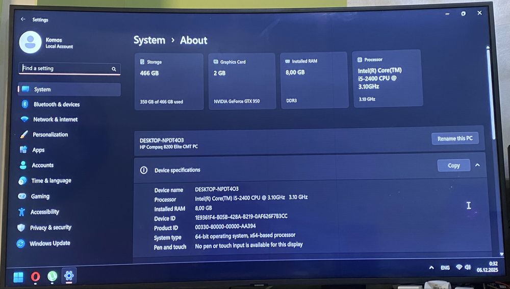 Комплект ПК на базі і5