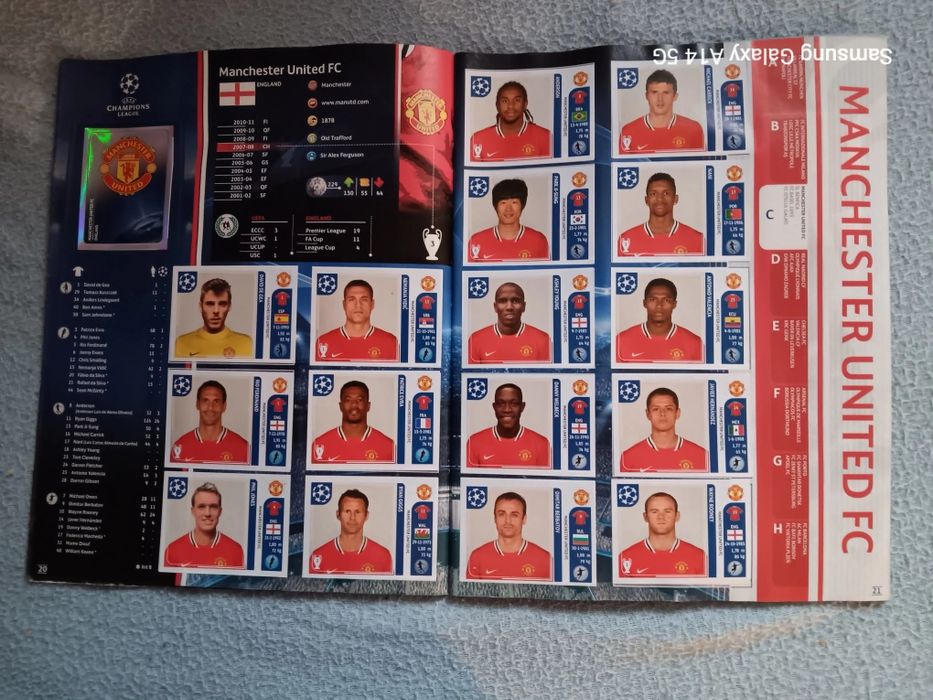 Caderneta de cromos- uefa champions league