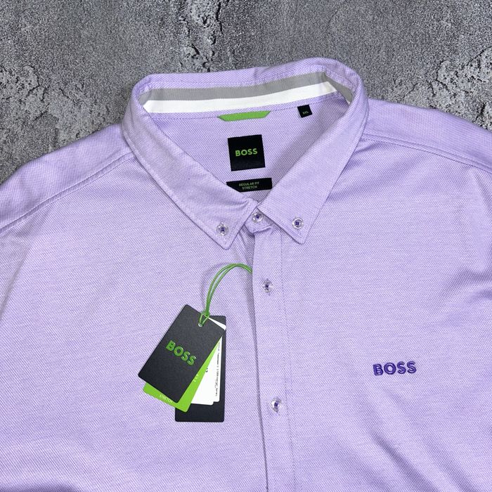 BOSS сорочка лавандова 2XL/3XL розмір оригінал нова з бірками