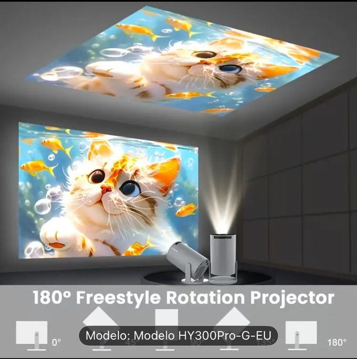 Projetor Com Android - MAGCUBIC HY300 Pro