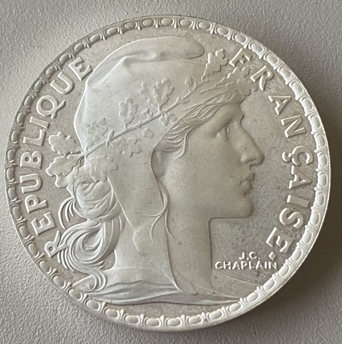Moeda 1705 - Franca 10 Francos 2000 Prata