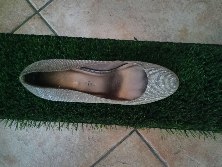 Buty wizytowe brokatowe