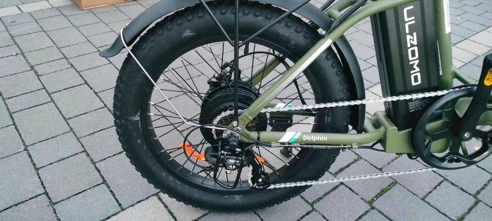 Ulzomo DOLPHIN 20-Calowy Składany Rower Elektryczny Manetka