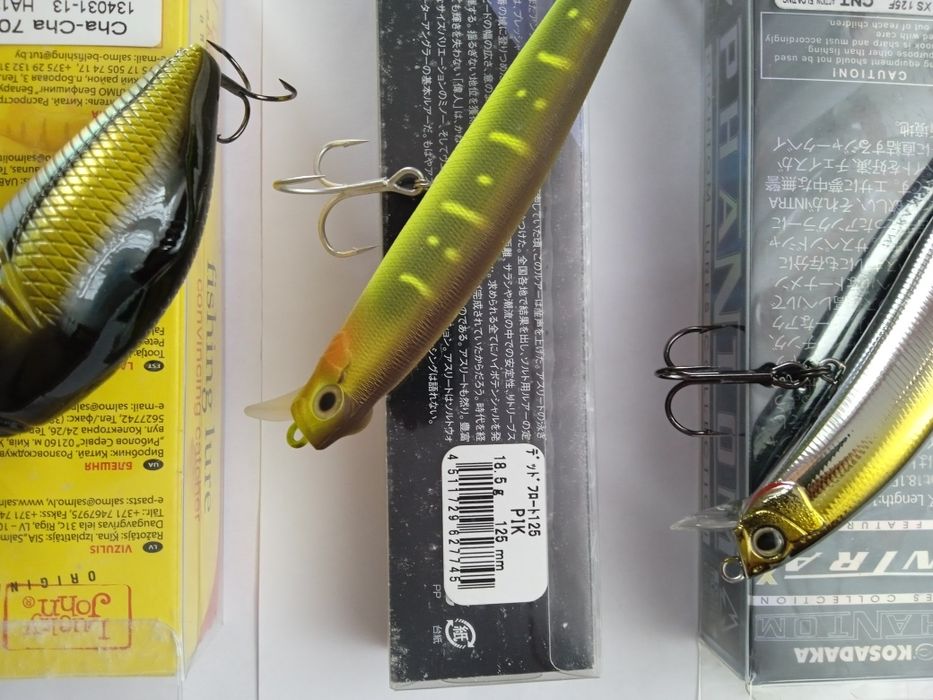 Воблер Kosadaka INTRA 125 Jackson DEAD FLOAT 125 LG Cha-Cha 70.Нові!