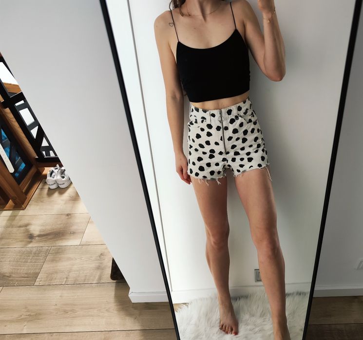 Spodenki szorty wysoki stan Topshop