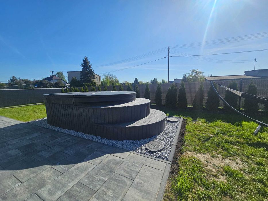 Basen balia jacuzzi od ręki nowe producent hydromasaż piec zestaw