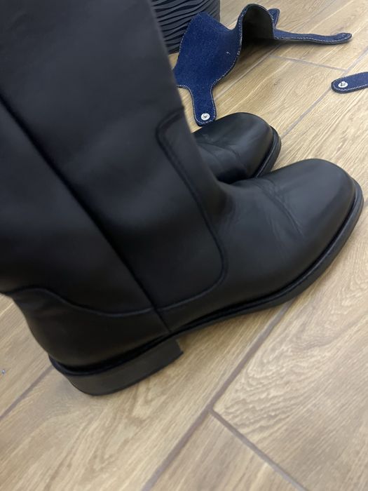 Шкіряні чоботи в жокейському стилі EU38 Reserved