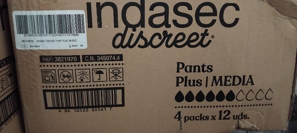 Fraldas adulto caixas com 4 pack