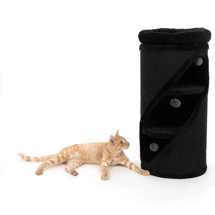 Diogenes Diagonal Basic Drapak Wieża dla Kota 36x75cm Czarna u