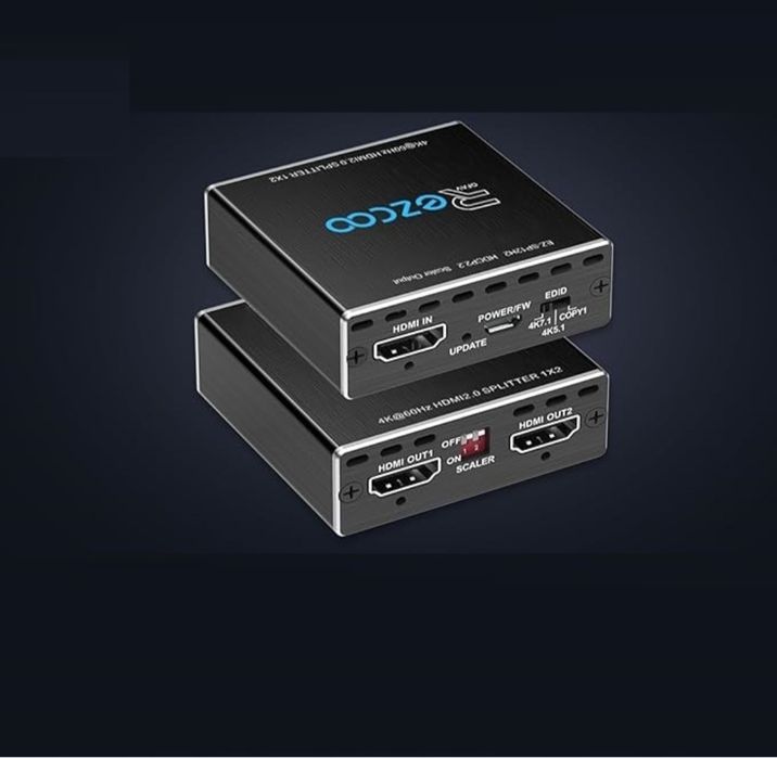 Rozdzielacz HDMI 1 IN 2 OUT 4K 60HZ HDMI Spliter 1080P 120HZ 18GBPS