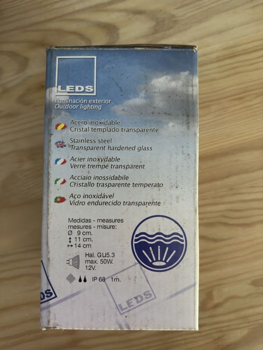 Foco Subaquatico Aço Inoxidável para piscina, lago, etc