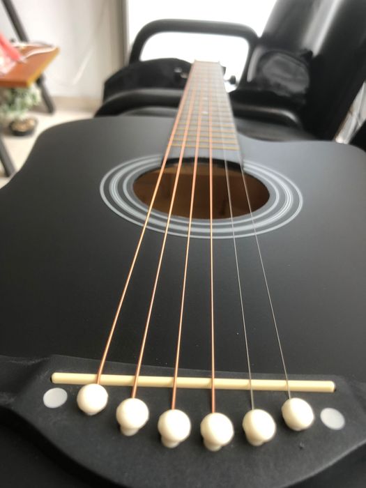 Violão Novo - 38 Polegadas Mais Capa, Correia, Paleta,  capotraste