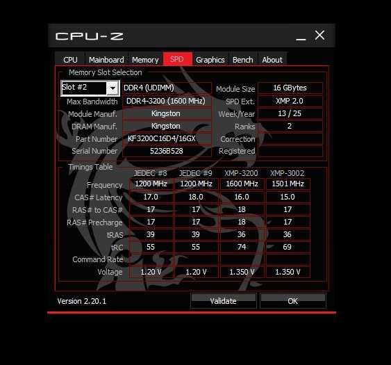Kingston DDR4 32GB (2x16GB) 3200MHz FURY Beast Black