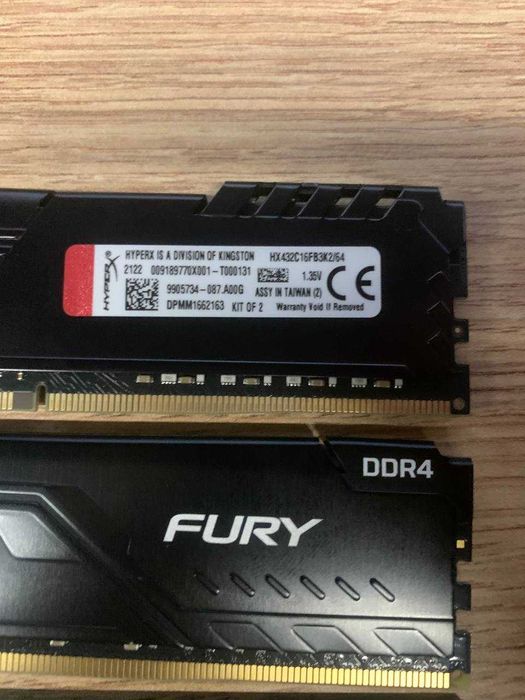 Оперативна пам’ять DDR4 32GB / 64GB / 128GB Crucial/ HyperX Fury