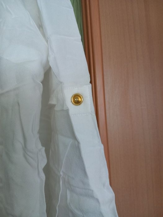 Biała tunika z wiskozy rozmiar 42