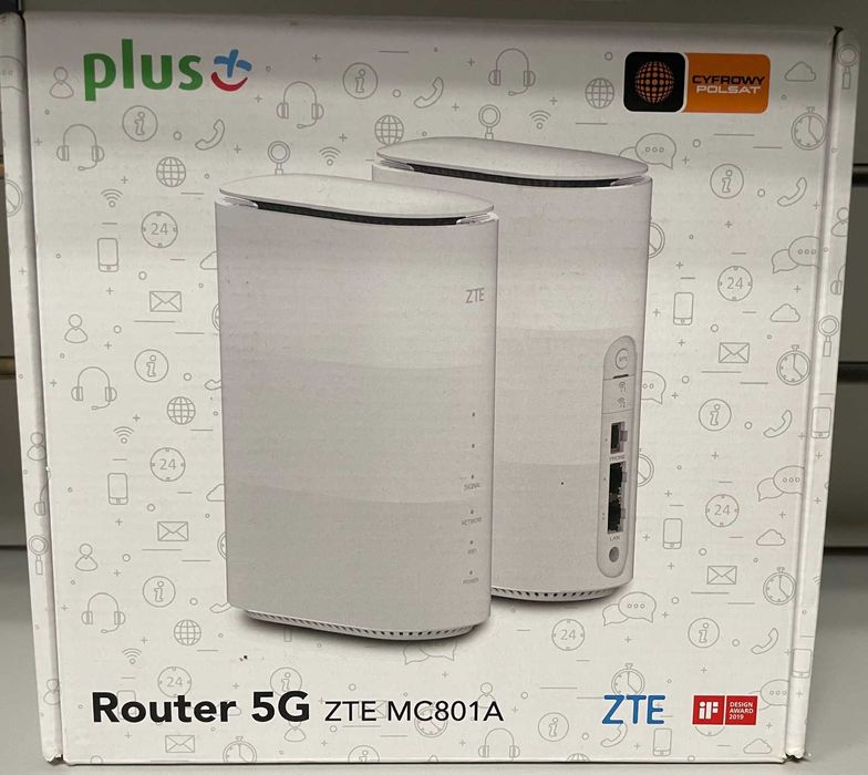 まる ZTE MC801A 5G 2.4 / 5 GHz (DualBand), Gniazdo SIM Router - niskie