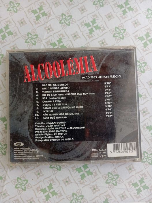 Álbum CD Alcoolémia