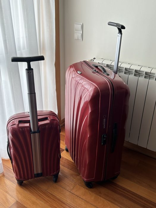 1 malas Samsonite Cosmolite (55 cm) Vermelha. Leve Resistente