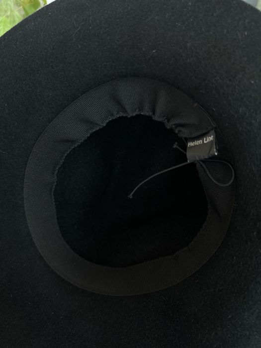 Чорна шляпа, кролячий пух 100%