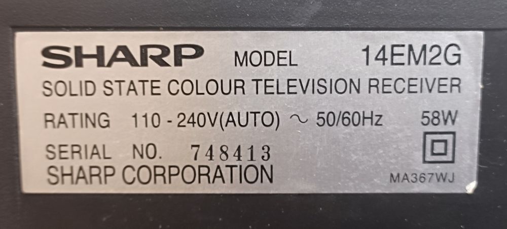 Продам телевізор Sharp 14EM2G