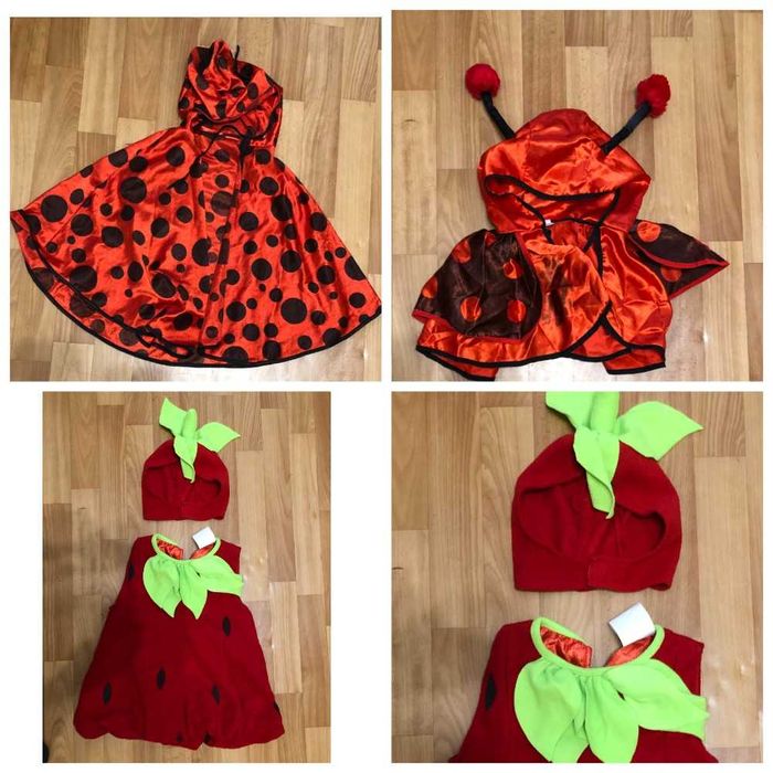 Костюм Жучек Божья коровка и Клубничка 3-8лет