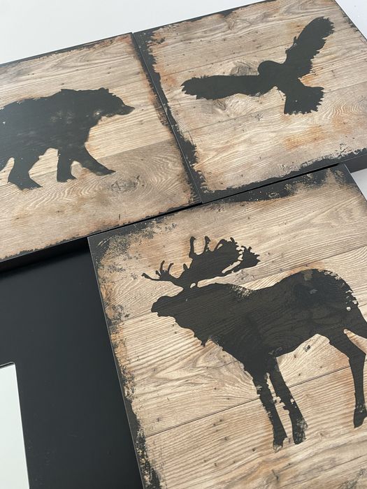 Conjunto de 6 quadros