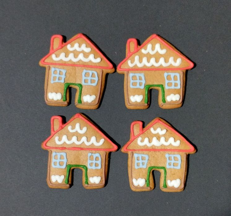 Pierniczki świąteczne pierniki lukrowane lukier piernik Mikołaj łoś