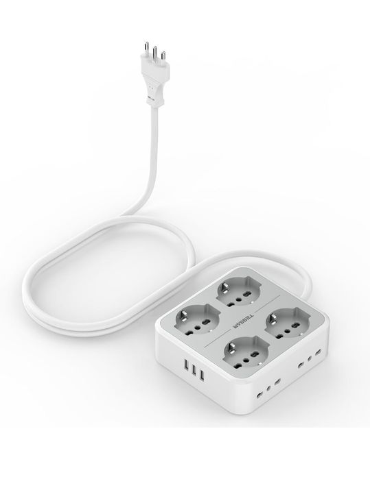 TESSAN Listwa zasilająca z USB
Listwa zasilająca 11 w 1: wyposażona w