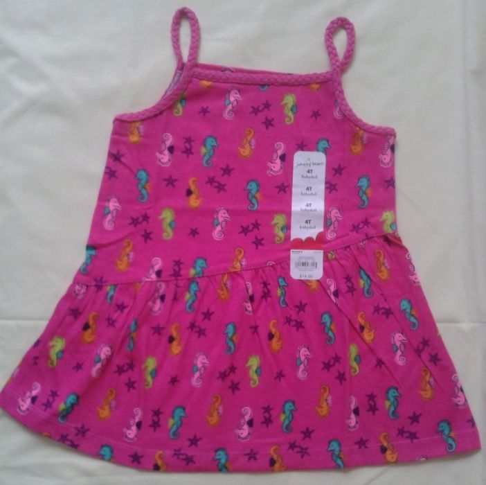 Яскравий топ Jumping Beans для дівчинки 4 роки малинова квіткова