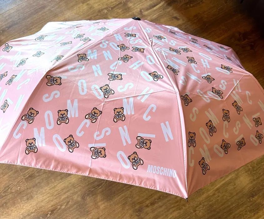 Parasolka automatyczna Moschino różowa