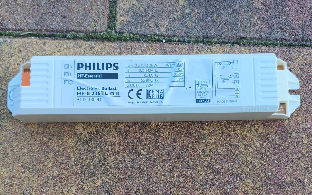 Statecznik do świetlówek HF-E II 236 TL-D 220-240V 50/60Hz PHILIPS