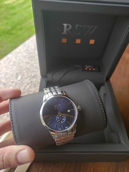 Relógio RSW M106-SS-9. Quartz novo de fábrica, Swiss Made