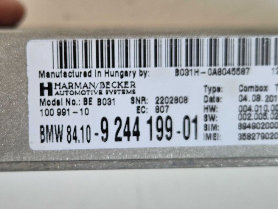 Moduł bluetooth combox BMW E87 E90 E84 E70 E71 Z4