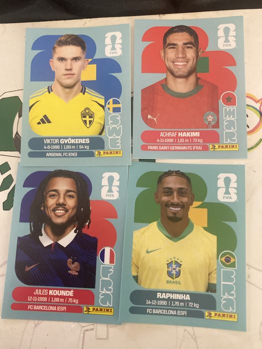Cromos seleção Portugal WC 2026+ craques internacionais  ,aproveita