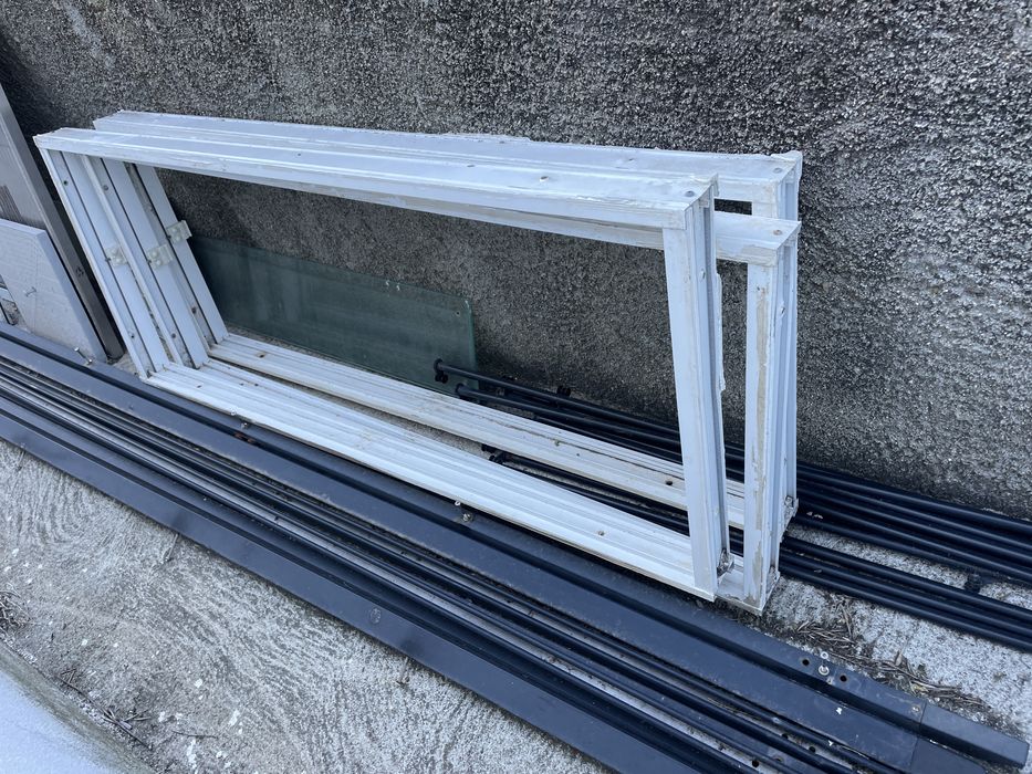 3 janelas aluminio vidro simples 150x60