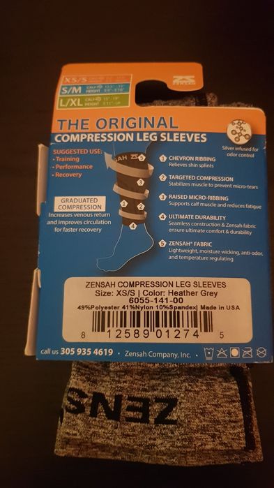 Par Perneiras/Meias de Compressão ZENSAH Novas