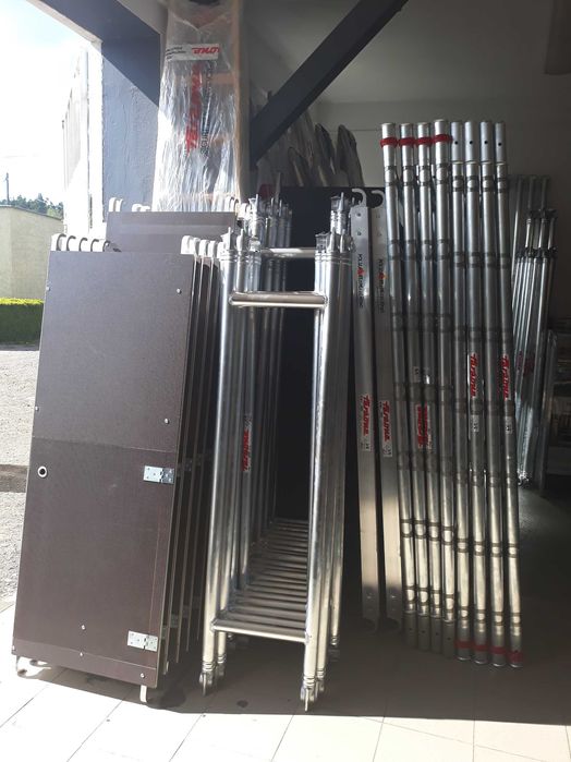 Rusztowanie aluminiowe jezdne Krause Faraone Drabex Drabest, akcesoria