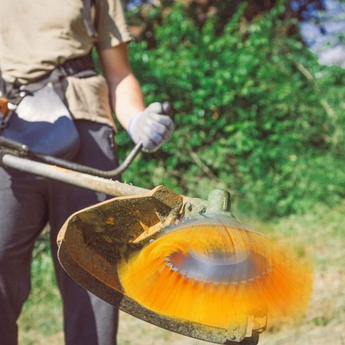 Anyingkai Nylonowa szczotka do chwastów, nylonowa, 25,4 mm, do podkasz